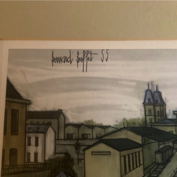 Mid-century Bernard Buffet original framed print “Le Garre” - Picture 3 of 5